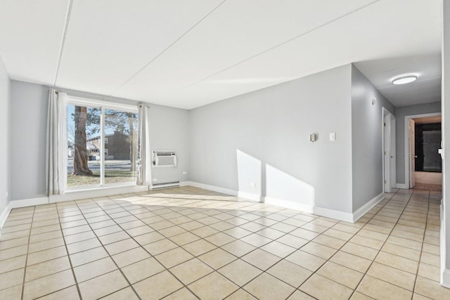 view of tiled spare room