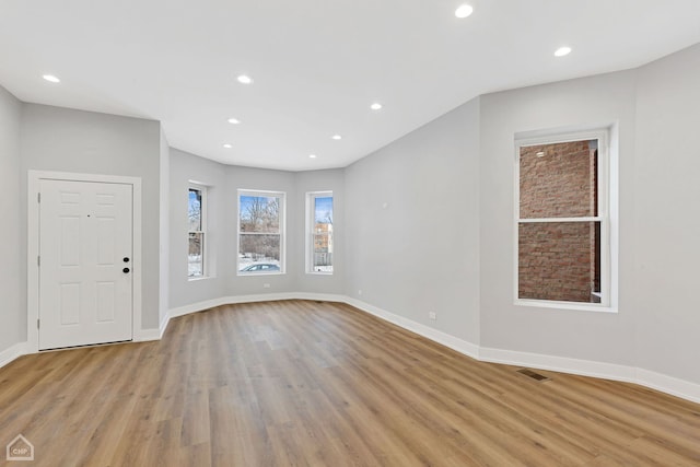 interior space featuring light hardwood / wood-style flooring