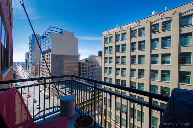 balcony with a grill