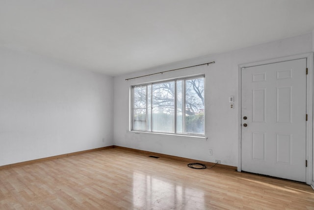 foyer featuring light hardwood / wood-style floors