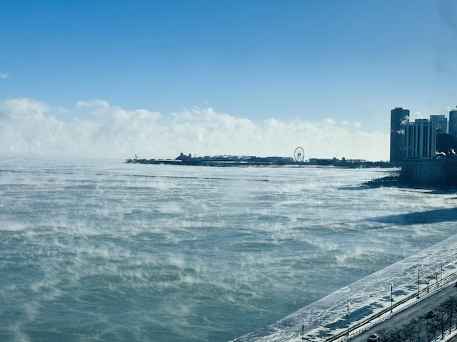 view of water feature