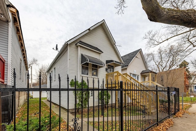 view of front of home