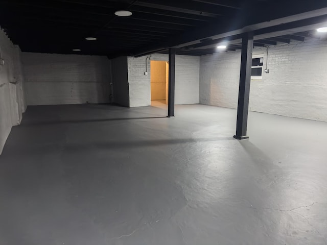 view of basement