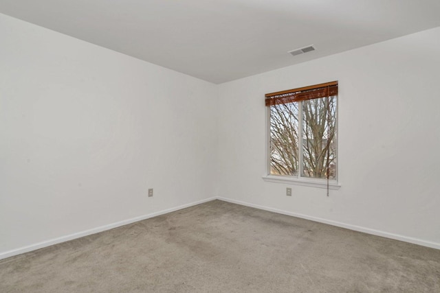 view of carpeted empty room