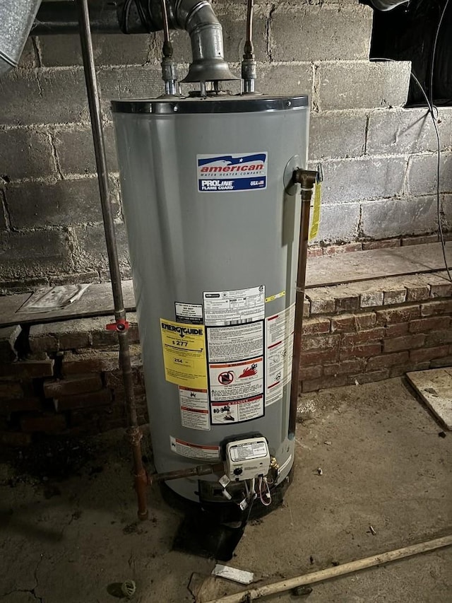 utilities featuring water heater