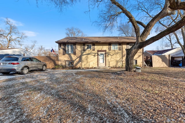 view of front of home