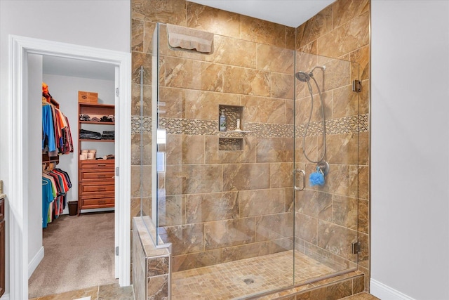 bathroom with walk in shower