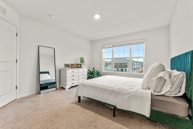 bedroom featuring carpet floors