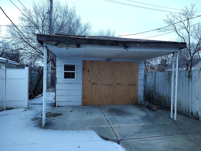 view of outbuilding