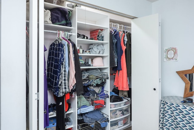 view of closet