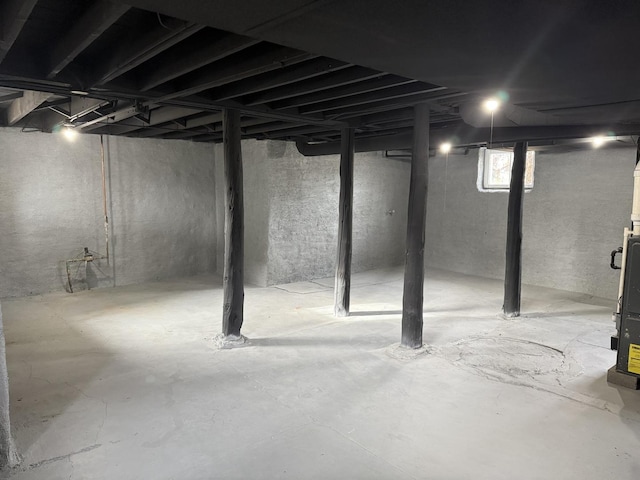 view of basement