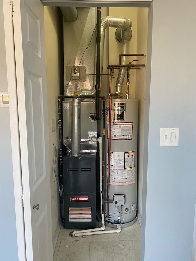 utilities featuring water heater