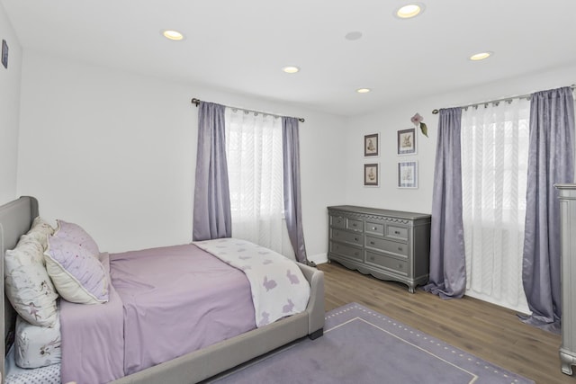 bedroom featuring hardwood / wood-style floors