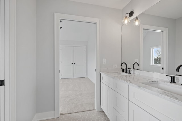 bathroom featuring vanity