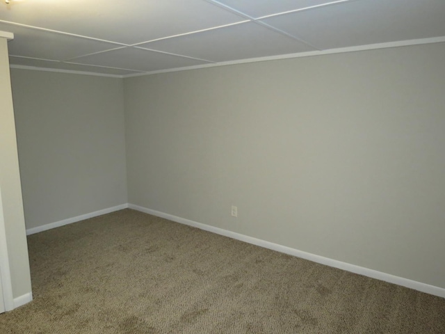 view of carpeted empty room