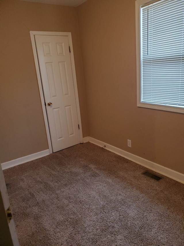 view of carpeted empty room