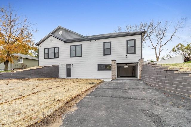 front facade featuring a garage