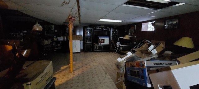 view of basement