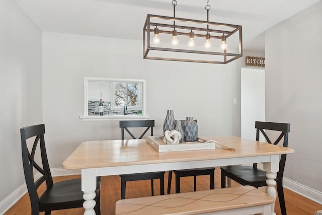 dining room featuring hardwood / wood-style floors