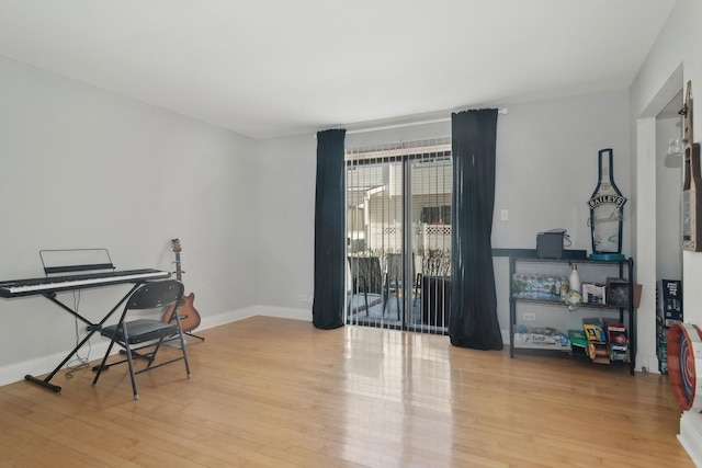 interior space featuring light hardwood / wood-style flooring