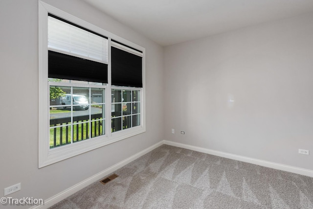 view of carpeted empty room