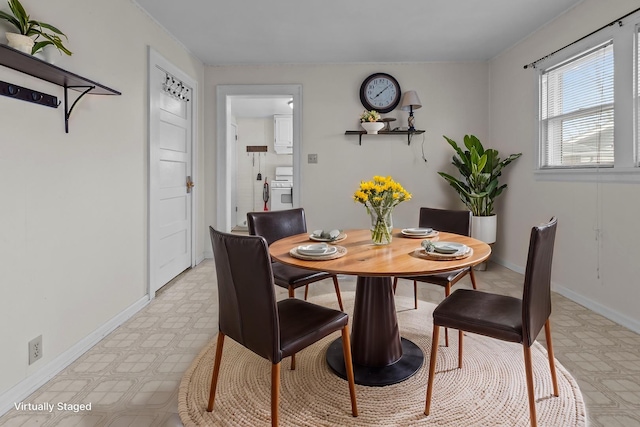 view of dining room