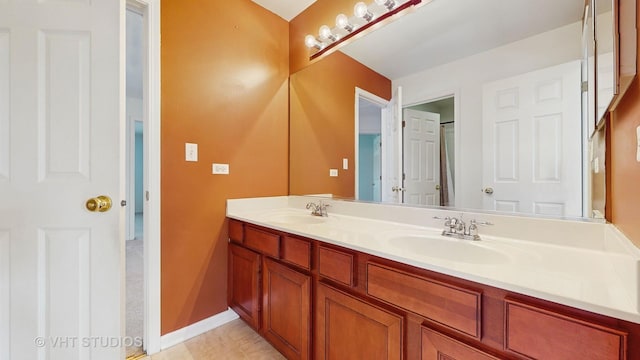 bathroom with vanity