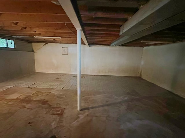 view of basement