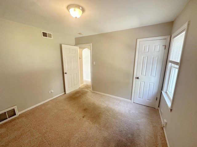 view of carpeted empty room