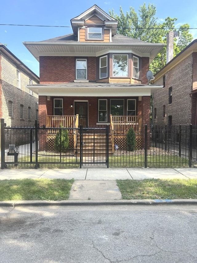 view of front of house with a porch