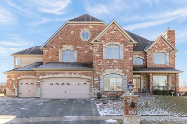 front facade featuring a garage