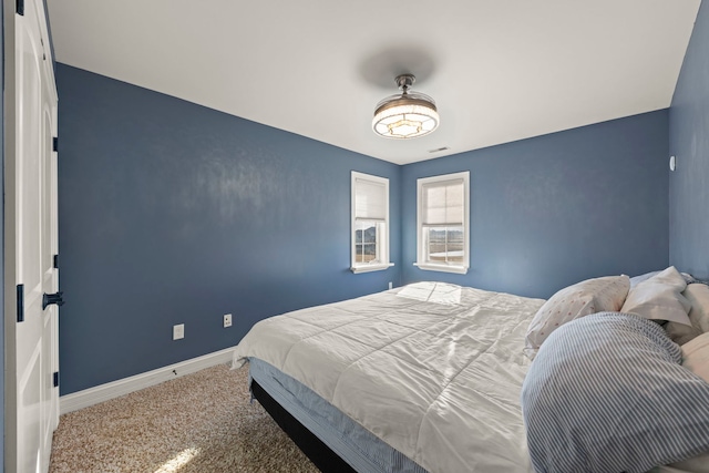 bedroom with carpet flooring