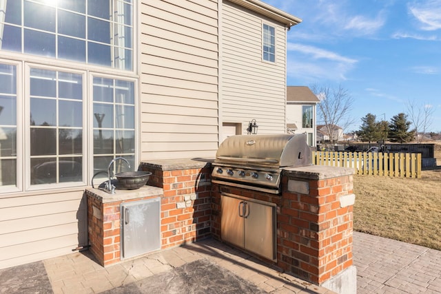 view of patio / terrace featuring area for grilling