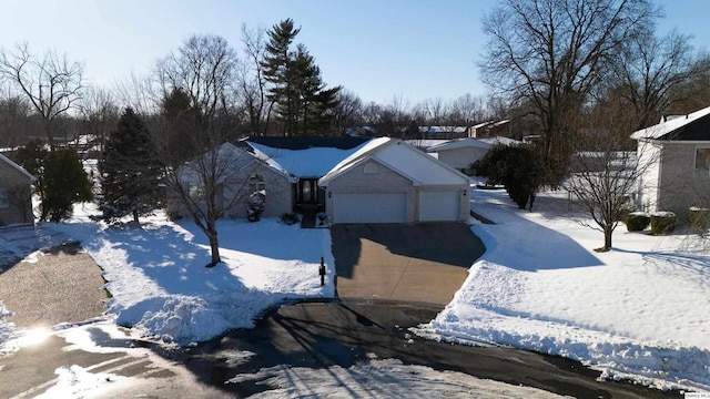 exterior space featuring a garage