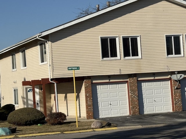 view of property with a garage