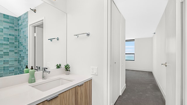 bathroom featuring vanity