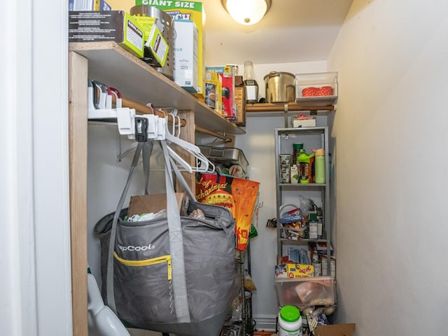 view of pantry