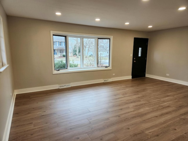 interior space with wood-type flooring