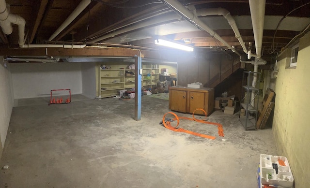 view of basement