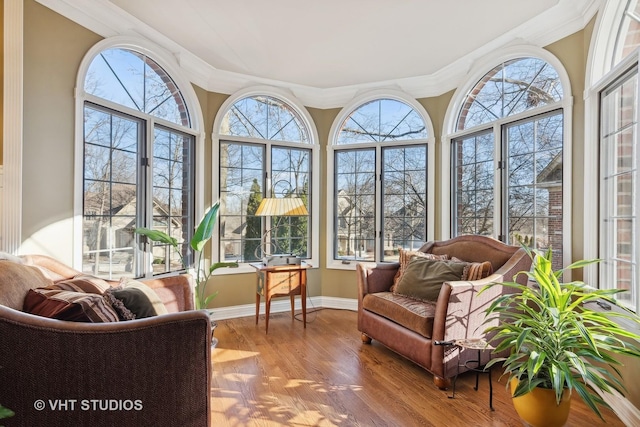 view of sunroom / solarium