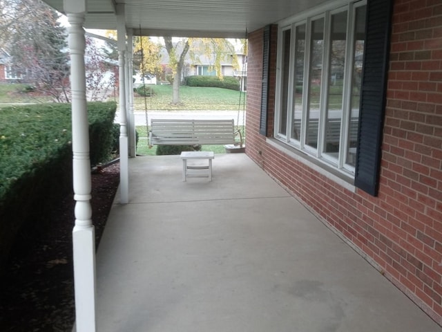 view of patio / terrace with a porch