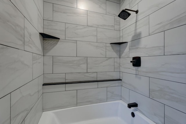 full bath with shower / bathing tub combination