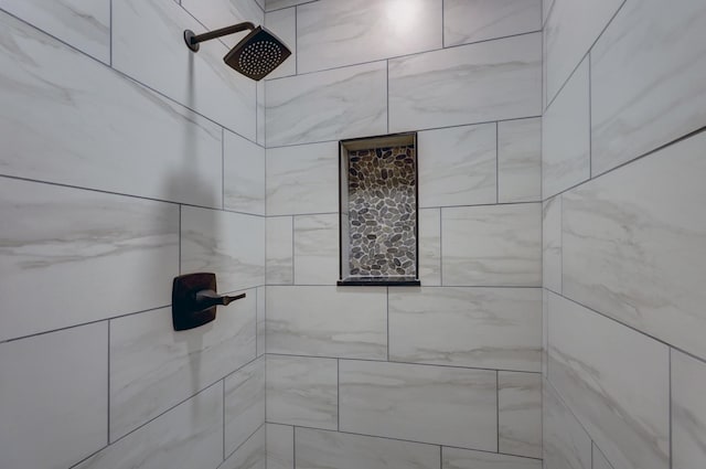 room details featuring tiled shower