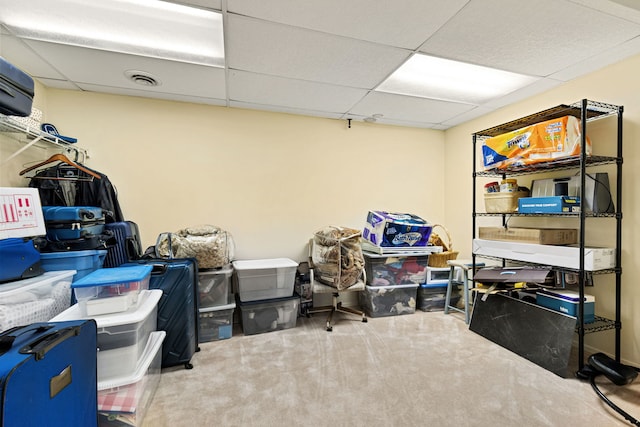 view of storage room