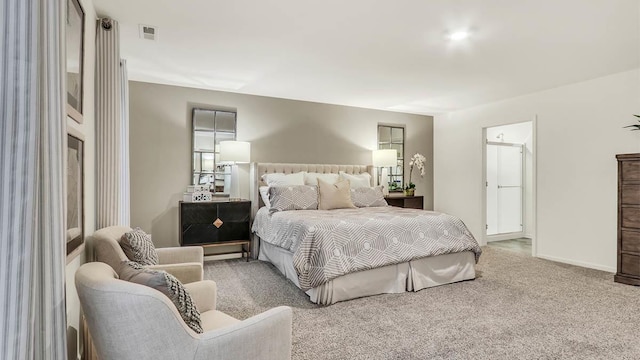 bedroom featuring carpet floors