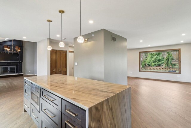 interior details with a skylight