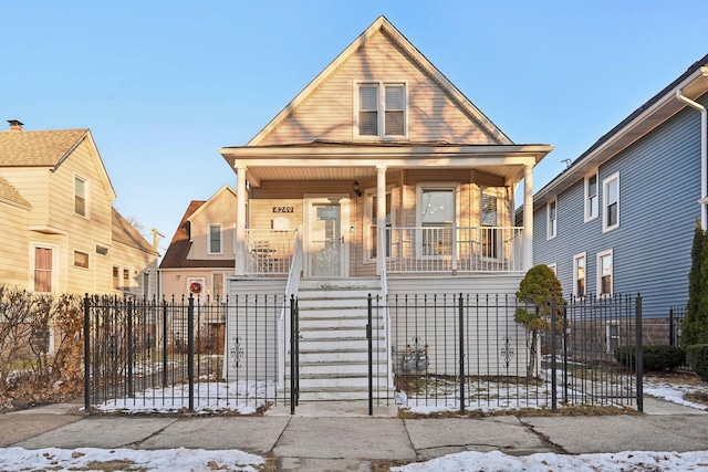 view of front of house featuring a porch