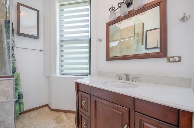 bathroom featuring vanity