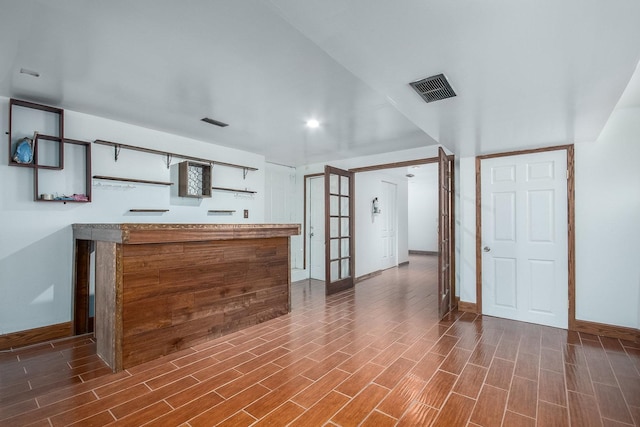 kitchen featuring french doors