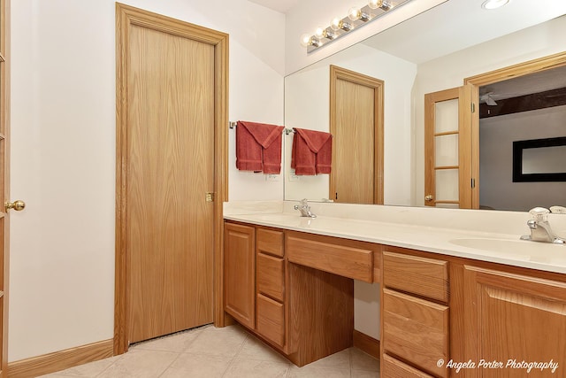 bathroom with vanity